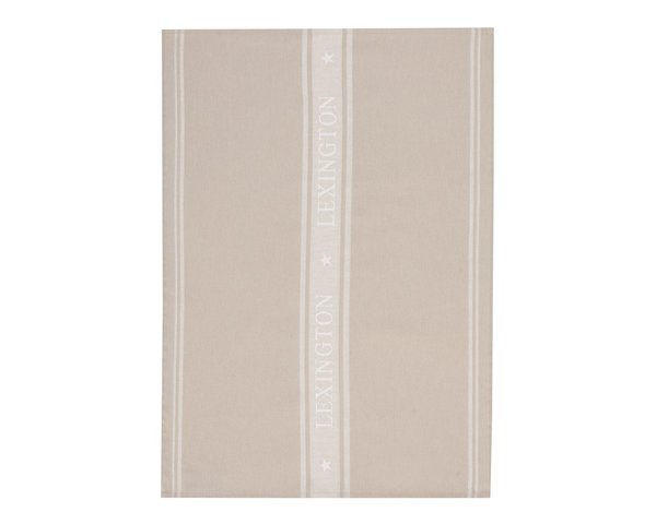 LEXINGTON - Icons Star Kitchen Towel, Beige/White