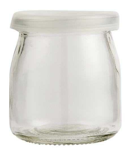 IB Laursen - Glas m/klarem Plastikdeckel 150 ml