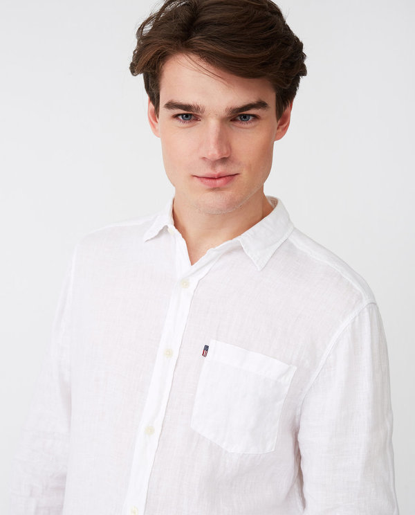 Lexington - Ryan Linen Shirt, White