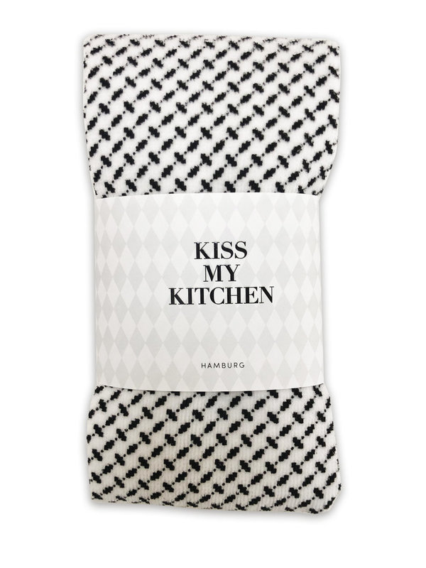 Kiss my Kitchen - Küchen-Handtuch Soft Cotton Pali black