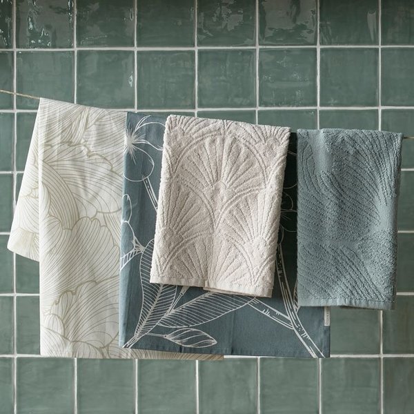 Rivièra Maison - Les Fleurs Tea Towel 2 pieces