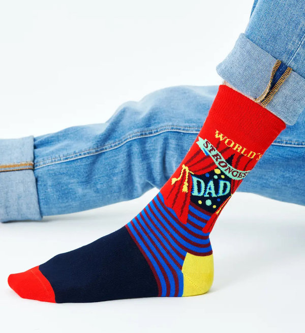 Happy Socks - World´s Strongest Dad Sock 41-46