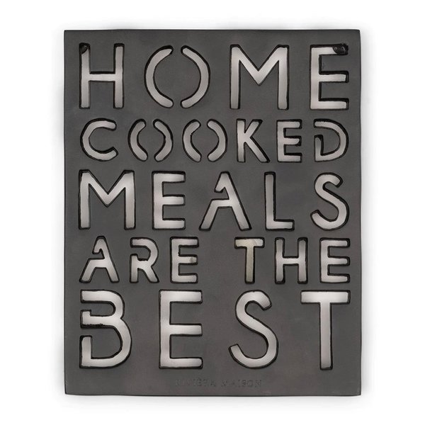 Rivièra Maison - Home Cooked Meals Trivet black