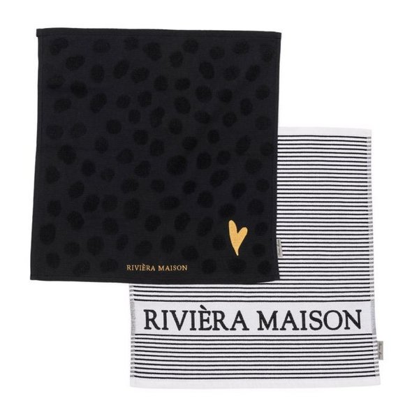 Rivièra Maison - Dots & Stripes Kitchen Towel 2 pcs