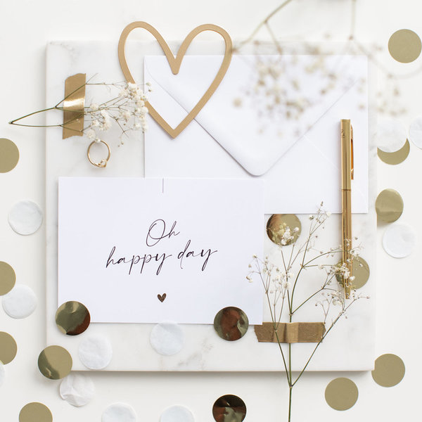 Jo & Judy - Postkarte "OH HAPPY DAY"