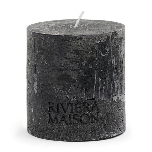 Rivièra Maison - Pillar Candle Rustic black 10x10