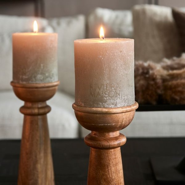 Rivièra Maison - Pillar Candle Rustic flax 10x10