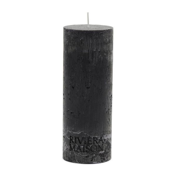 Rivièra Maison - Pillar Candle Rustic black 7x18