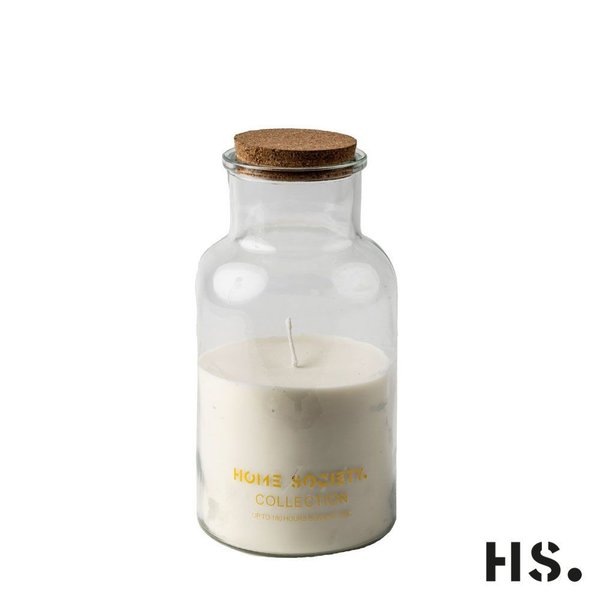 Home Society - Jar Candle Lisse S weiß