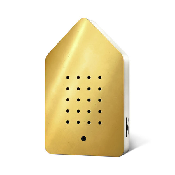 Zwitscherbox - Birdybox Metall Reines Messing (Golden Brass)
