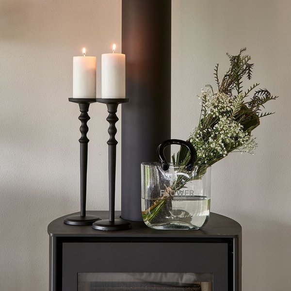 Rivièra Maison - RM Warrington Candle Holder black