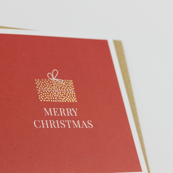 QuadrArt Doppelkarte "Merry Christmas'"