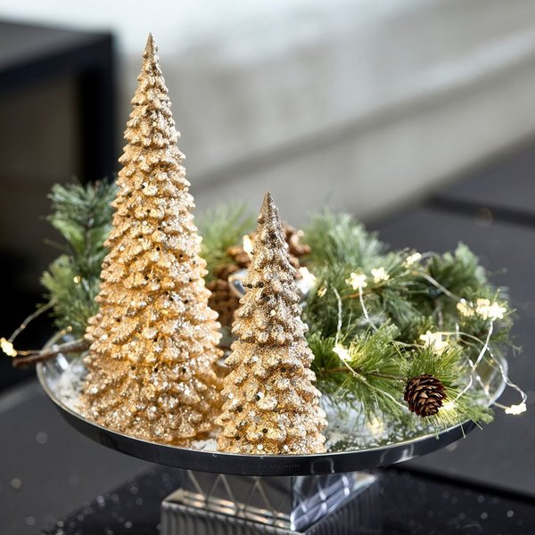 Riviera Maison - Sparkling Christmas LED Tree gold S