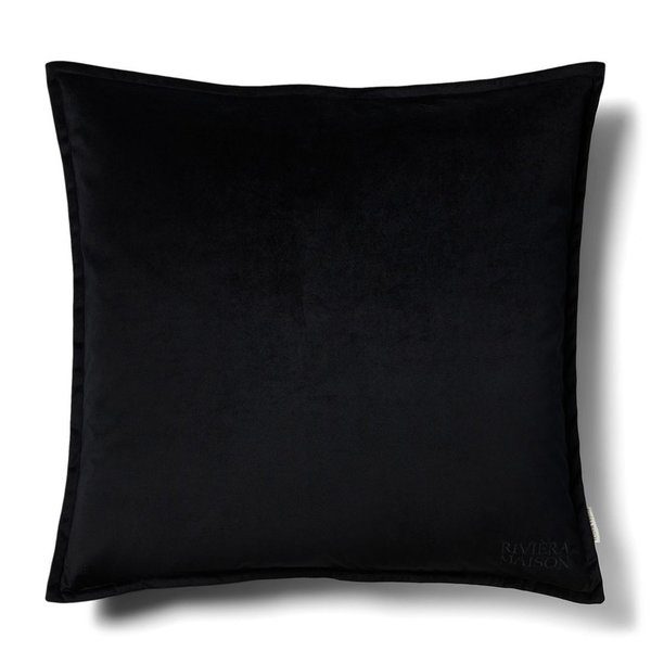 Riviera Maison - RM Velvet Pillow Cover black 60x60