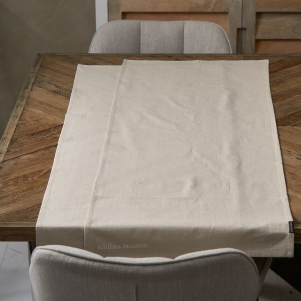 Rivièra Maison - Table Runner flax 2 pcs 150x50